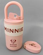 【中古】マグカップ 湯のみ ミニーマウス タンブラー ステンレス ハンドル ストラップ付き Drinkware 「ディズニー」 ディズニーストア限定