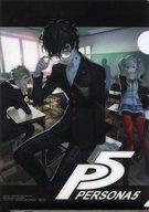 【中古】クリアファイル 主人公＆坂本竜司＆高巻杏 B5クリアファイルカレンダー 「ペルソナ5」 ペルソナマガジン PERSONA 20th! 2017年3月号付録