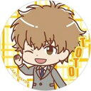 【中古】バッジ・ビンズ 2.一色都々丸 「鴨乃橋ロンの禁断推理 ロン&トトのなかよし缶バッジ」