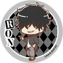 【中古】バッジ・ビンズ 7.鴨乃橋ロン 「鴨乃橋ロンの禁断推理 ロン&トトのなかよし缶バッジ」