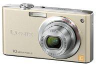 【中古】カメラ デジタルカメラ LUMIX 1010万画素 (ゴールド)[DMC-FX35-N]
