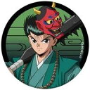 【中古】バッジ・ビンズ 浦飯幽助 「缶バッジ 幽☆遊☆白書 28.百鬼夜行ver. 描き下ろしイラスト」