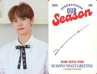 コレクションカード(男性)/｢ZEROBASEONE 2025 SEASON’S GREETING ｣封入フォトカード ZEROBASEONE/キム・ギュビン(Kim Gyu Vin)/裏面印刷サイン入り/「ZEROBASEONE 2025 SEASON’S GREETING 」封入フォトカード