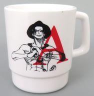 【中古】マグカップ・湯のみ ポートガス・D・エース 「ワンピース カプセル入りアルファベットマグmini」 JUMP SHOP 20th FESTIVAL in 池袋グッズ