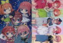 【中古】キャラカード 中野姉妹(B) メタリックカード・クリアカード 2枚セット 「ひこくじ 五等分の花嫁∽ ~私と花火、見よ?~」 F賞