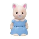 【中古】おもちゃ シルクネコの女の子(ティファニー) 「シルバニアファミリー フィギュアコレクション5」(3)