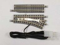 【新品】鉄道模型 Zゲージ 1/220 電動ポイントレール 55mm 右分岐 1本 + L55カットレール 1本入り 「クラシックトラック」 [R023]