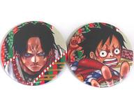 【中古】バッジ・ピンズ モンキー・D・ルフィ&ポートガス・D・エース スペシャル缶バッチ2個セット 「スーパー歌舞伎II ワンピース」