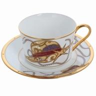 【中古】マグカップ・湯のみ モンキー・D・ルフィ ノリタケコラボ カップ＆ソーサー 「ワンピース」