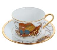 【中古】マグカップ・湯のみ ポートガス・D・エース ノリタケコラボ カップ＆ソーサー 「ワンピース」