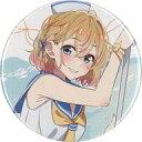 【中古】バッジ・ビンズ 七海麻美(ノーマル) 「彼女、お借りします トレーディング缶バッジ マリンセーラー水着」(3)
