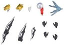 【中古】食玩 トレーディングフィギュア 6.拡張パーツセット 「超動αウルトラマン12」