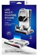 【中古】PS5ハード PS5 slim用 LEDライト付きマルチ充電スタンド