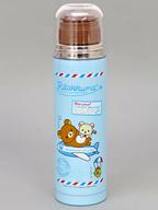 【中古】マグカップ・湯のみ(キャラクター) 集合(ブルー) おきらくトラベルスリムボトル 「リラックマ」