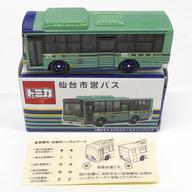 【中古】ミニカー 1/141 三菱ふそう エアロスター エコハイブリッド 仙台市営バス(グリーン×ブルー) 「トミカ」