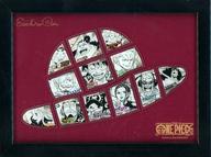 【中古】バッジ・ピンズ 集合 額装ピンズセット-麦わら帽子 MONOCHROME VERSION- 「ワンピース」