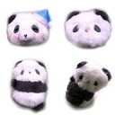 【中古】アクセサリー(非金属) 全4種セット 「ぬいぐるみヘアクリップふわふわパンダ」