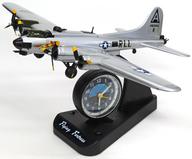 【中古】置き時計・掛け時計 シルバー FLYING FORTRESS QUARTZ ALARM CLOCK