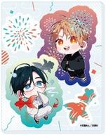 【中古】キャラカード 桐谷達成＆久遠稔世(花火＆金魚) 「舌先から恋 アクリルカード 01.夏祭りver. 描き下ろしイラスト」