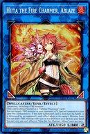 【中古】遊戯王/SR/リンクモンスター/英語版/Quarter Century Stampede RA04-EN074[SR]：Hiita the Fire Charmer， Ablaze/灼熱の火霊使いヒータ