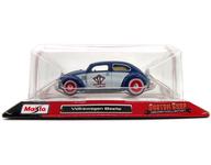 【中古】ミニカー 1/64 Volkswagen Beetle(ブルー×ホワイト×レッド) 「CUSTOM SHOP」 [14034](3)