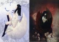 【中古】クリアファイル キービジュアル(黒/白) A4クリアファイル2枚セット 「PCソフト 殻ノ少女」 公式通販購入特典