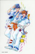 【中古】キャラカード 間日斗仁＆友鳴ジョン 描き下ろしクリアカード 「コミックス もっとなでてよご主人様」 ホーリンラブブックス有償特典