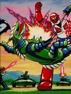 【中古】アニメ系トレカ/宇宙円盤大戦争 ミニカード 64：地上の勇者ロボイザー