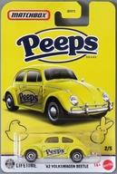 ミニカー 1/64 ’62 VOLKSWAGEN BEETLE(イエロー) 「MATCHBOX」 