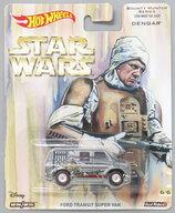 ミニカー 1/64 FORD TRANSIT SUPER VAN DENGAR(シルバー×レッド) 「Hot Wheels Hot Wheels Pop Culture STAR WARS」 