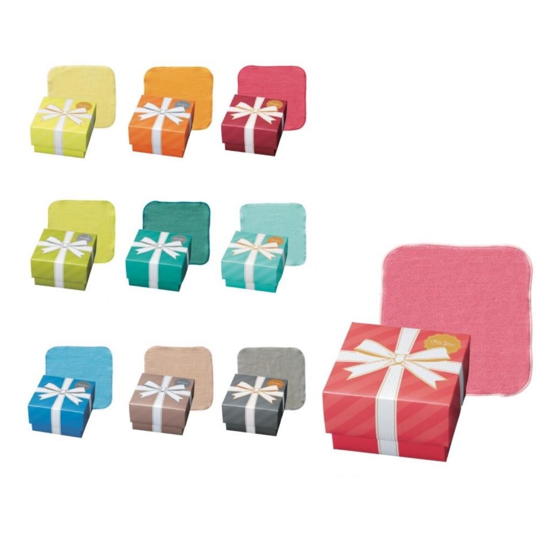 トイロ ギフトボックス入ハンカチタオル ギフトタオル プチギフト ハンカチタオル カラフル ボックスギ..