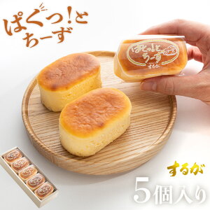 【送料無料】ぱくっと！ちーず 5個セット スフレ チーズ ケーキ バレンタイン ホワイトデー お返し 早割 プチケーキ チーズケーキ プレゼント ギフト お土産 誕生日 職場 洋菓子 スイーツ ご褒美 個包装 小分け 絶品 お取り寄せスイーツ 有名 とろとろ