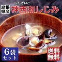 神西湖しじみ♪中粒X6袋 (100gX6) 砂抜き済 水洗い...