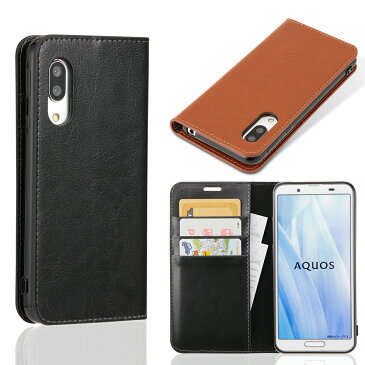 AQUOS sense3 AQUOS sense3 lite AQUOS sense3 basic SH-02M SHV45 SH-RM12 アクオス センス3 ケース 手帳型 本革レザー 手帳 耐衝撃 カバー スマホケース カード収納