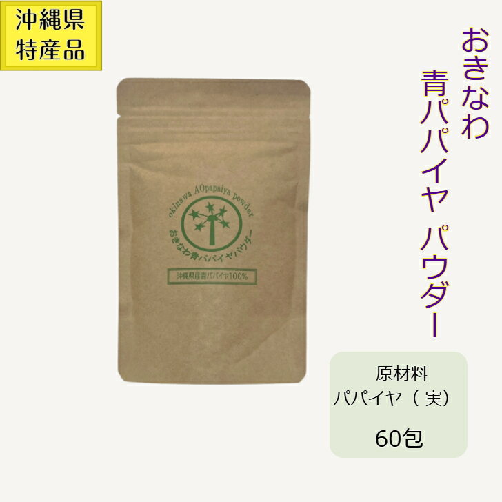 おきなわ　青パパイヤ　パウダー（パパイン　酵素　青切　沖縄産）