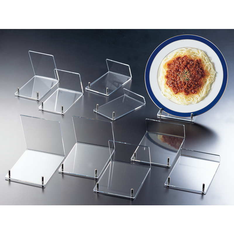 アクリル 皿立て(小) DS-28 / 返品代引不可 / えいむ アクリル サンプル立て 皿立て ディスプレイ