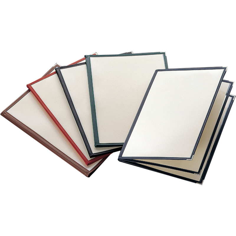 合皮 クリアテーピングメニュー(B5 6ページ 中綴じタイプ) LTB-56 / えいむ テーピング メニューブック