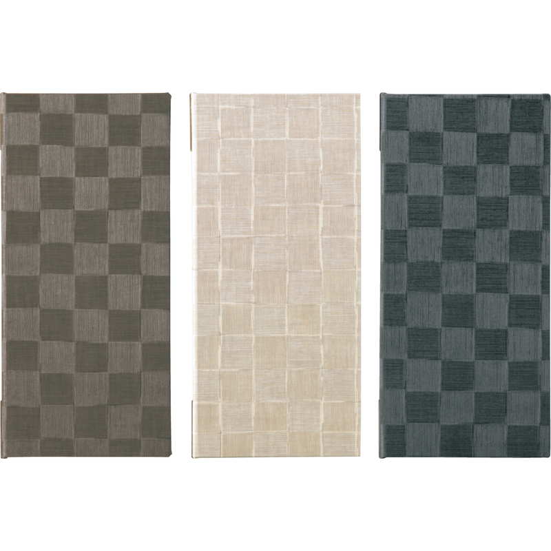 チェック柄 メニュー(タテ小 4ページ) MB-305 / えいむ 市松模様 和風 メニューブック クリップ ピンタイプ...