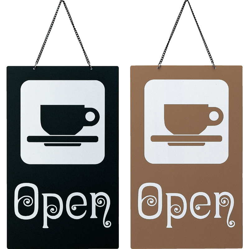 Rakuten - 案内プレート カフェ OPEN OC-21 / えいむ 営業中 店頭 サイン プレート 看板