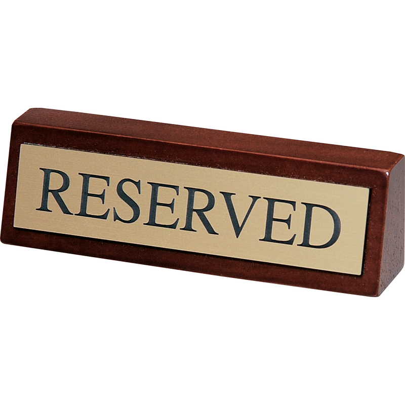 テーブルサイン 予約席(片面)RESERVED LU-1 / シンビ 予約 案内 Reserved サイン プレート