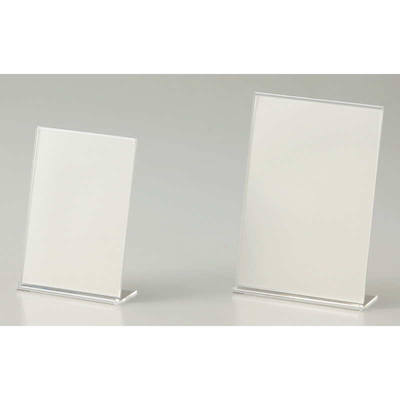 クリア スタンドメニュー(タテ 小) NS-255 / えいむ メニュースタンド カード立て A6