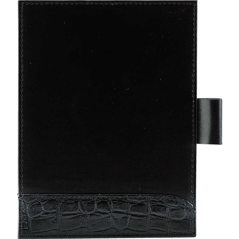 メモホルダー(1枚タイプ) LMH-41 / えいむ メモ ホルダー リサイクルレザー クロコダイル柄