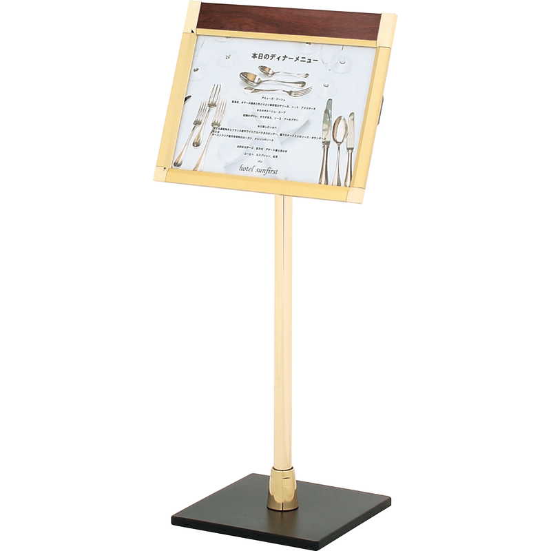 Rakuten - 店頭スタンド ZF-POX-A3Y-55ゴールド / 返品代引不可 / シンビ 店頭販促用品 店頭サイン