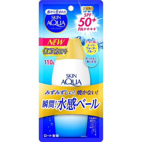 スキンアクア 日焼け止め スキンアクア (skin aqua) UV スーパー モイスチャージェル 日焼け止め 無香料 スーパーウォータープルーフ SPF50+PA++++ 化粧下地 4987241164912 ★