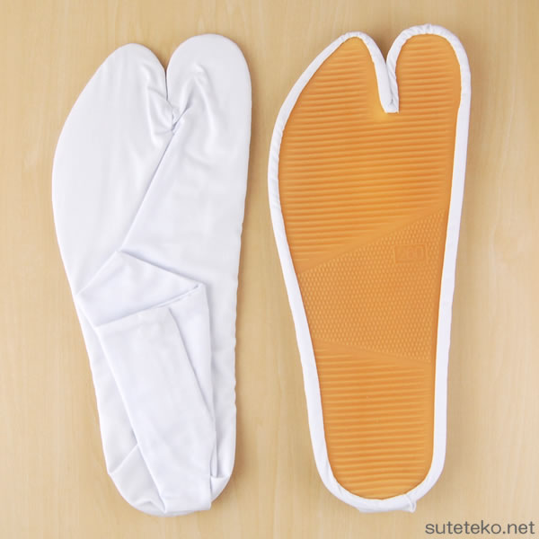 ゴム底まつり足袋 白 14〜26cm (祭用品) (和装呉服)【取寄せ】