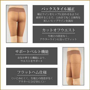 グンゼ ライザップ ガードル 5分丈 ヒップアップ 補正下着 M〜LL (補正ボトム ぽっこりお腹 お腹引き締め ひびきにくい レディース 補正 インナー RIZAP)