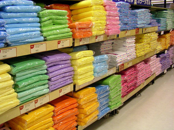 東進 カラーフェイスタオル 5色アソート