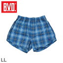 BVD トランクス メンズ 前開き 綿100% 柄おまかせ 先染めトランクス LL パンツ 下着 肌着 インナー 男性 紳士 アンダーウェア チェック柄 シンプ...