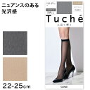 【6/25はエントリー+抽選で最大100%ポイントバック】グンゼ Tuche ストッキング ひざ下 シャイニーメッシュ柄 22-25cm GUNZE トゥシェ レディース ひざ下 膝下丈 ショートストッキング 光沢