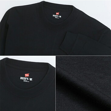 ヘインズ BEEFY-T/ビーフィーT 長袖Tシャツ S〜XL (Hanes メンズ 男 長袖 シャツ tシャツ トップス 無地)